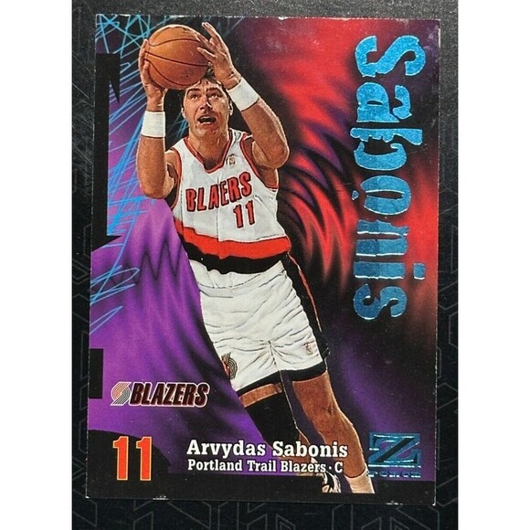 1997-98 SkyBox Z-Force Franz Portland Trail Blazers 10 Card Lot (7 Players) - Picture 2 of 16